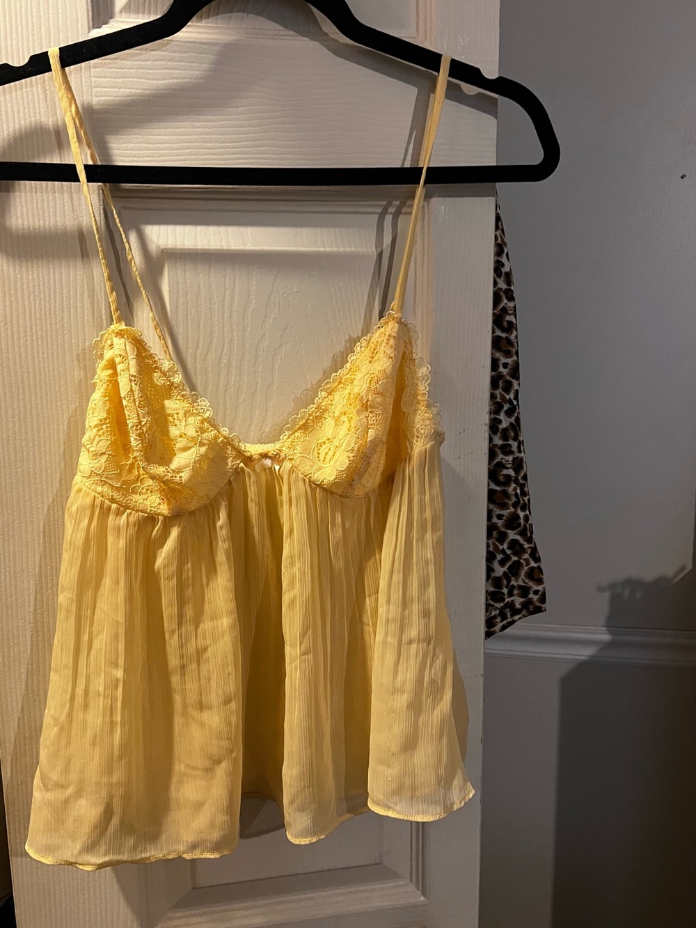 Princess Polly Yellow Lace Trim Camisole